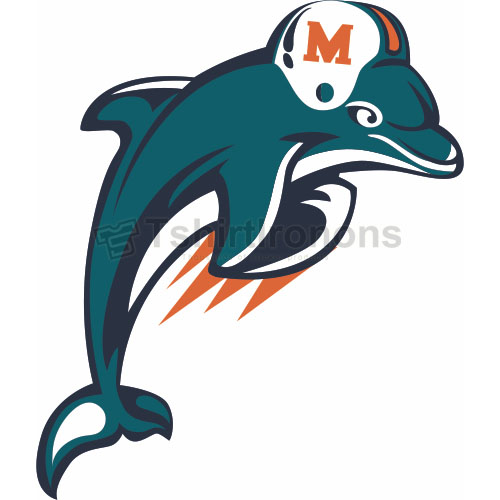 Miami Dolphins T-shirts Iron On Transfers N580 - Click Image to Close